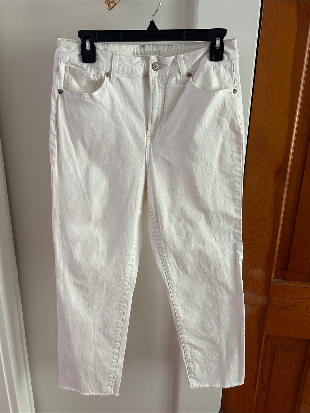Slim Ankle White Jeans by Silent Style